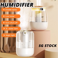 {SG} 2L Mini Humidifier Aroma Diffuser Digital Display Humidifier With Lamp Essential oil Aroma Ther