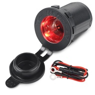 4 màu sắc ci-gar-ette ligh-ter ổ cắm 12V-24V Phích cắm chống thấm nước Bộ chuyển đổi ổ cắm nguồn điệ