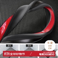 弘陆可弯曲挡水条浴室干湿分离卫生间隔水橡胶磁吸挡水条黑色1.8米