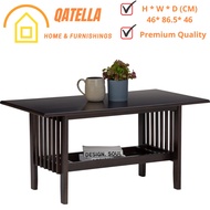 Qatella - KYLIE Coffee Table / Meja Kopi / Wooden Coffee Table / Meja Ruang Tamu Kayu / Living Room 