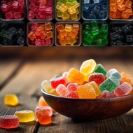 RM5 GUMMY SHAPED MIX / SOUR BELT / YUPI BURGER PIZZA GUMMY MIX DOORGIFT