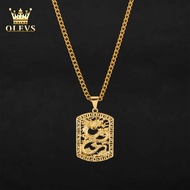 OLEVS Kalung Lelaki Lucky China Gold Dragon Pendant Necklace For Men Emas Kalung Anti Karat KX685