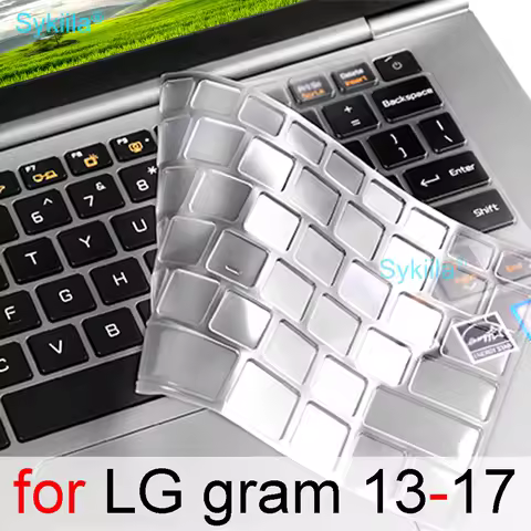 Keyboard Cover for LG gram 17 Pro 17Z95P 17Z90P 17Z990 17Z90T 17Z90Q 17Z90R 17Z90S 17Z90N 17Z95N Sil