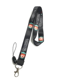 LVP B สายคล้องคอ สายคล้องบัตร ห้อยโทรศัพท์ ลาย LVP ลิเวอร์พูล น่ารัก มีก้ามปู มีห่วงเล็ก ถอดได้ ขนาด