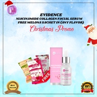 Niacinamide + Collagen serum for women by Evidenc3 with melona beauty slurpee 1 sachet(FREE)