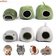 SA0HCR Hamster House Warm Chinchilla Plush Guinea Pig Hedgehog Small Animals Pet Tent