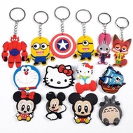 🎁🎁[BORONG READY STOCK] Keychains PVC Key Ring Cute Cartoon  Portable Party