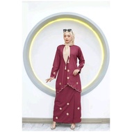 Ariana Premium Embroidery Kurung Malay Suit