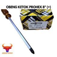 PROHEX OBENG IMPACT 8" GO THRU SCREWDRIVER / OBENG KETOK 20 CM MAGNET