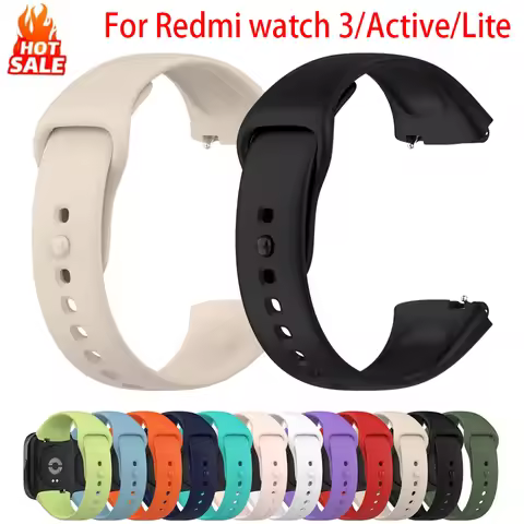 Official Silicone bands For Redmi Watch 3 Active smartwatch Accessories Sport Bracelet correa Redmi 