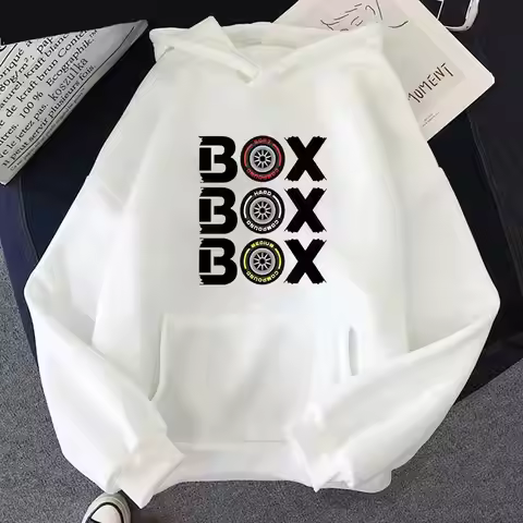 Box Box Box Hodies F1 Tyre Compound Printed Hoodies Women's Long Sleeve Top Hooded Fashion HipHop Sw