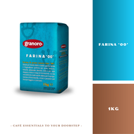 Granoro Pizza Flour Tipo Farina 00 Sourdough Wheat Waffle Cake Bread Flour Tepung Roti Pizza - 1kg/5
