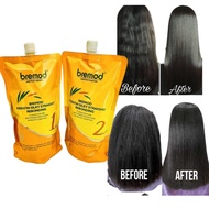 BREMOD KERATIN SILKY STRAIGHT HAIR REBONDING CREAM - 800ML*2