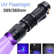 ไฟฉาย UV Ultra Violet LED Blacklight 395/365 NM ไฟฉายตรวจสอบ #1