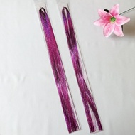 [HCM]Combo 2 tép line tóc kim tuyến cột màu hồng- mua 5 line tặng 1 line