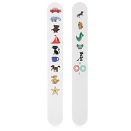 Havashop Kids Fixation Stick Vision Tester Clear Colorful Animal Patterns Waterproof Coating Thicken