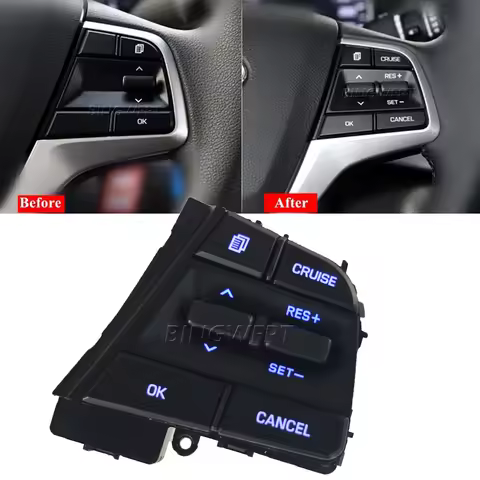 Car Cruise Control Steering Wheel Buttons Switch For Hyundai 1.6L ACCENT 2019 2020 2021 2022 2023 Wi