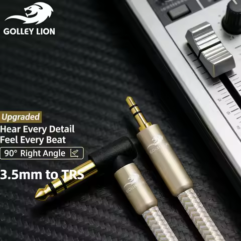 3.5mm To 6.35mm Adapter Aux Cable for Mixer Amplifier Gold Plated 3.5 Jack To 6.5 Jack 3m 5m Aux Cab