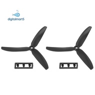 1 pair 5030 3-Blades Direct Drive Propeller Prop CW/CCW for RC Airplane Aircraft (Black)