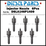6Pcs Common Rail Fuel Injector Nozzle Tips 0433175414 DSLA146P1409+ for Detroit Diesel Series 60 N3 
