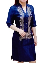 MODERN FILIPINIANA LADY BARONG DRESS PURE EMBROIDERED FOR WOMEN