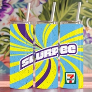 Slurpee 7 Elevent Drink Stainless Steel Tumbler Design Water Bottle 20z