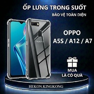 OPPO A5S/ A12/ A7 shockproof case, transparent, silicone, camera protection-VHCASE.STORE