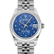 Rolex DateJust 31MM 278274 Blue Floral Motif Diamond Dial, White Gold Fluted Bezel with Jubilee brac