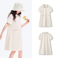 Balabala trẻ em váy Con Gái Mùa Hè aline Polo ăn mặc trung trẻ lớn thời trang dáng rộng thoải mái hợ