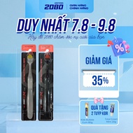 Toothbrush with Wide Brush Super Soft Bristle 2080 6-LINE