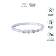 Nhẫn bạc nữ TLEE đính đá Almira mini xinh xắn TLEE JEWELRY A0123