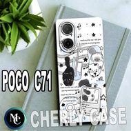 Rubber case for poco C71/CC22/ Cat Motif/ poco C71/Casing poco C71/silicon/softcase CASETAPORA