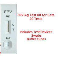 Ujian FPV Antigen Kucing / Cat FPV Parvo Rapid Test Kit 20 Tests