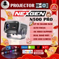 NexGen N500 PRO_FHD Projector_ 投影机Android 13 with Dual WIFi, Band Auto Focus &Keystone Wireless Mirr
