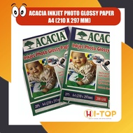 ACACIA Inkjet Photo Paper, A4 Size, 200GSM Bright White, Glossy Paper, 20 sheets/pack, Sold per Pack