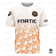 {In stock}Fnatic Esports Team Uniform Jersey 2025 Summer Men 3D Printed Breathable T-shirt