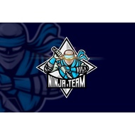 Ninja Team - AI and PSD Esport Logo Template