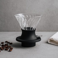 Immersion dripper switch v60 glass clever WITH HAND PUNCH