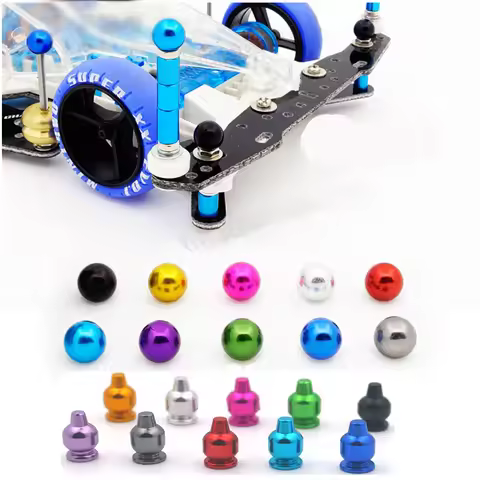 10pcs Aluminum Alloy/Plastic Stabilizer Ball Cap Lightweight 15385 15386 95206 95575 for Tamiya Mini