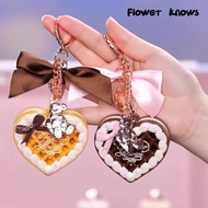 Flower Knows Sweetheart Bear Series Honey Powder Pendant 2.5g Transparent Purple Practical Portable 