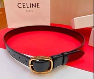 💜CELINE 賽琳腰帶 寬3.0CM 牛皮 凱旋門 黑色 女士 女款 皮帶 禮盒 送禮 節日 生日 Women's belts gift boxes gifts holidays birthdays