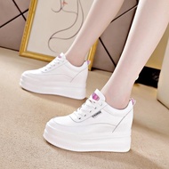 spring and summer new hot style genuine leather thick sole platform versatile white shoes for women内
