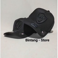 Raiders Black On Bkack Hat Premium Unisex Hat MLB Fashion Mirror Original Quality Baseball Cap