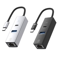 Wired Network Card Type-C to 3.0HUB 100M Network Card Mobile Phone Tablet Notebook Desktop RJ45
