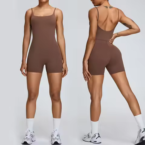 TRY TO BN Yoga Jumpsuit Sports Beautiful Backless Sportswear Bodysuit Fitness One Piece Sets Workout