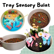 Round Tray Sensory Play Tray/ Sensory Tray/ Sensory Play Tray Sensory Play Container/ Sensory Round 