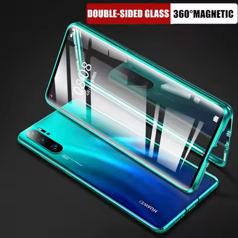 360 Magnetic Adsorption Metal Case For Huawei P30 P40 P20 Mate 30 20 Pro honor 20 30 10 Lite 9X 8X P