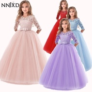 [NNJXD]Princess Long Party Dresses Wedding Gown baju budak perempuan