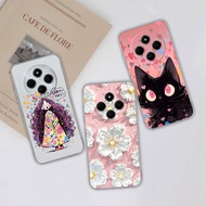 Casing For Redmi 14C 14R 4G 5G Case Fashion Pattern Transparent Soft Silicone Protective Shell For X