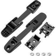 2Pcs Upgrade Hood Latch Kit Bright Black Heavy Duty Hood Latches Fit for Kenworth T170 T270 T300 T37
